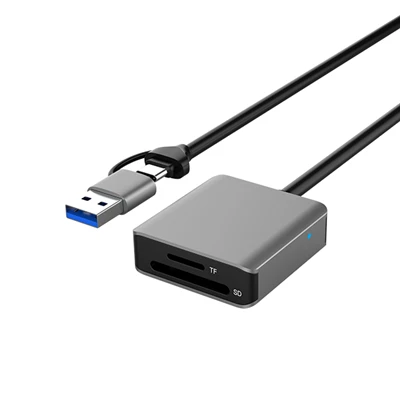 Четец на карти SD TF Dual Port HUB 2 в 1 дизайн