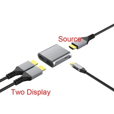 HDMI сплитер 1 в 2 изход 4K60Hz разширен дисплей